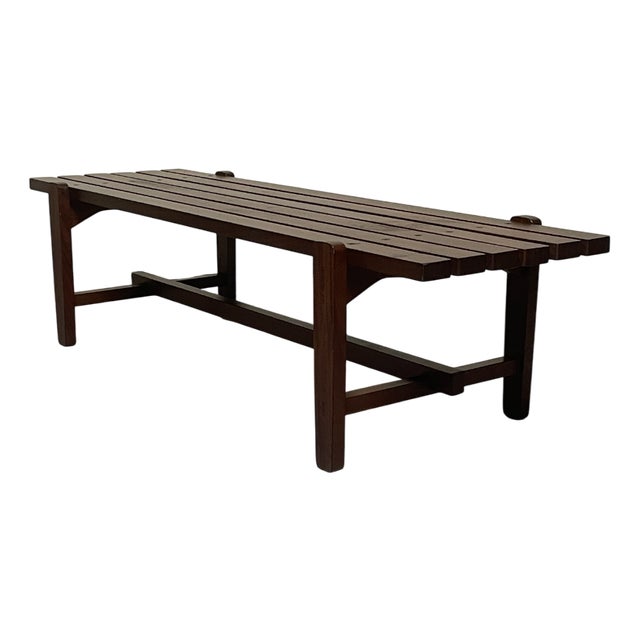 Vintage Danish Teak Bench, 1960s For Sale