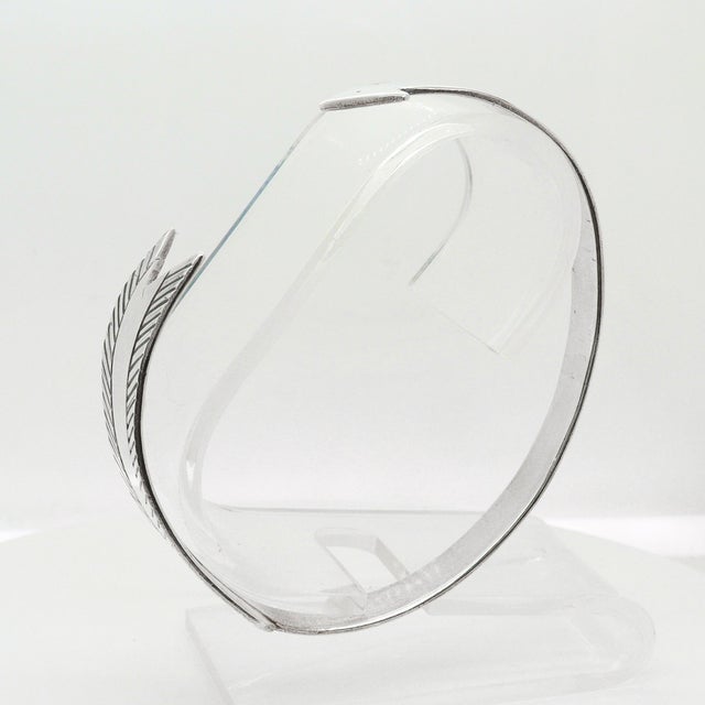 Vintage Southwestern Sterling Silver Figural Arrow Cuff Bracelet For Sale - Image 13 of 13