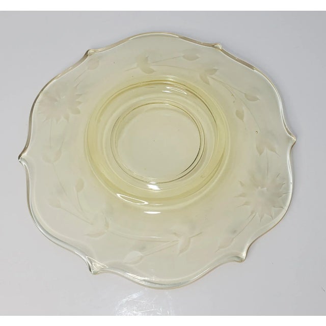 1930 Lancaster Jubilee Yellow Cup and Saucer Set For Sale - Image 4 of 10