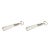 Royal White Leather Tassel Nickel Bottle Openers, Set of 2 For Sale - Image 4 of 4
