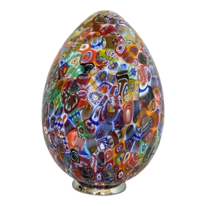 Contemporary Murano Glass Style Venetian Multicolored Millefiori Murrine Table Lamp
