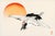 Flying Crane by Kōno Bairei, Vintage Japanese Art Print Reproduction, 24" X 16" For Sale