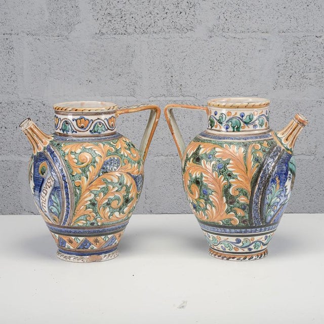 Vases from Deruta, Mid-20th Century, Set of 2 For Sale - Image 6 of 18