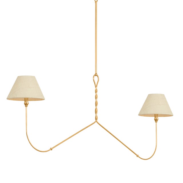 Hudson Valley Lighting Dekalb 10 in. 2 Light Linear in Vintage Gold Leaf Finish For Sale