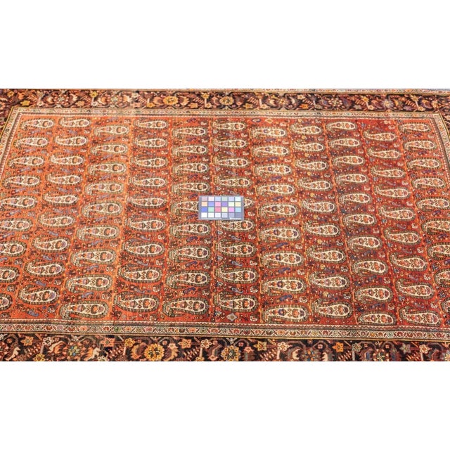 Traditional Antique Farahan Sarouk 4'4'' x 6'5'' For Sale - Image 3 of 12