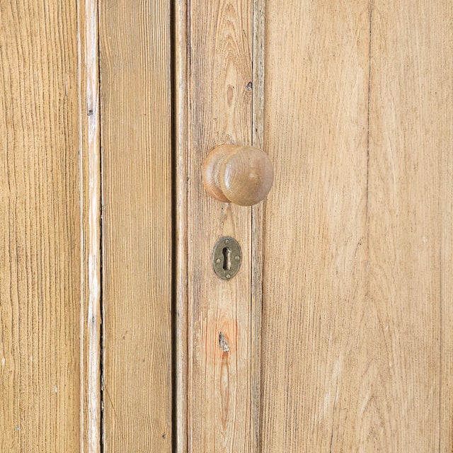 Monumental Antique English Pine Housekeeper’s Cupboard / Linen Press, Circa 1880 For Sale - Image 11 of 16