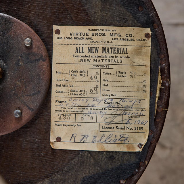 Adjustable Swivel Stool by Virtue Bros For Sale - Image 14 of 14