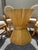 Bamboo dining table set including a round 42' glass top bamboo base table and four (4) chairs with They are in wonderful...