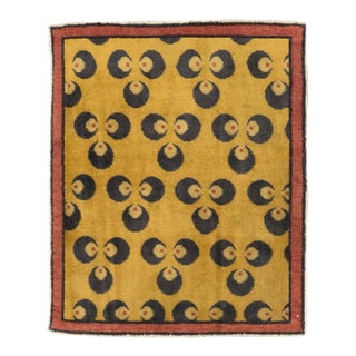 Galerie Shabab Collection Mid-20th Century Turkish Anatolian Deco Throw Rug For Sale