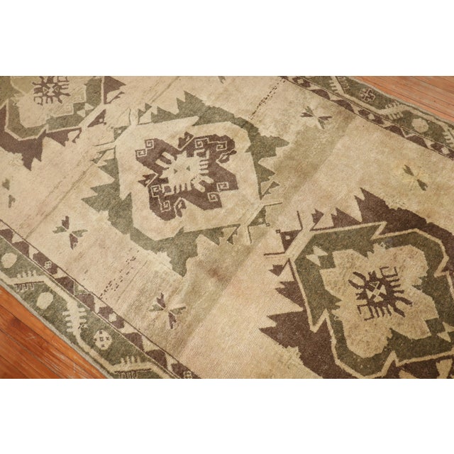 Textile Vintage Turkish Oushak Gallery Size Rug - 4'10" x 12'9" For Sale - Image 7 of 12