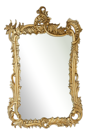 French Art Nouveau Gilt Mirror