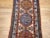 Ivory Antique Persian Serab Runner, Handwoven Wool, Geometric Pattern, Ivory & Blue, 3’ X 11’ For Sale - Image 8 of 12