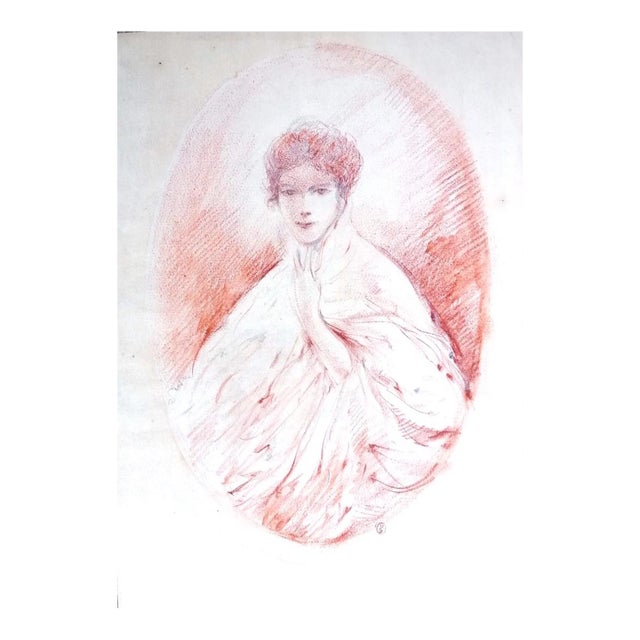 Venus in Furs, 1980s, Original Drawing on Paper For Sale