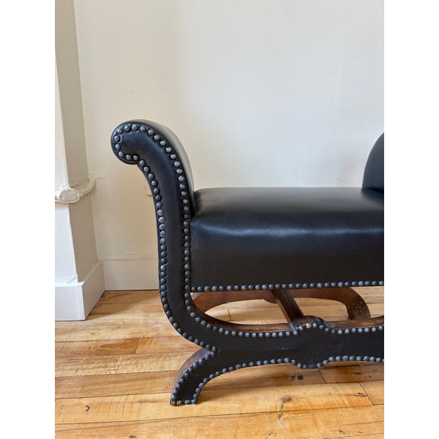 1930's Swedish Modern tabouret attributed to Otto Schulz for Boet. Designed with the typical soft and elegant curves of...