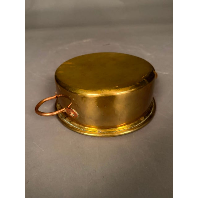 Mid 19th Century Mid-19th Century French Brass Cooking Pot With Copper Handles, Circa 1850 For Sale - Image 5 of 9