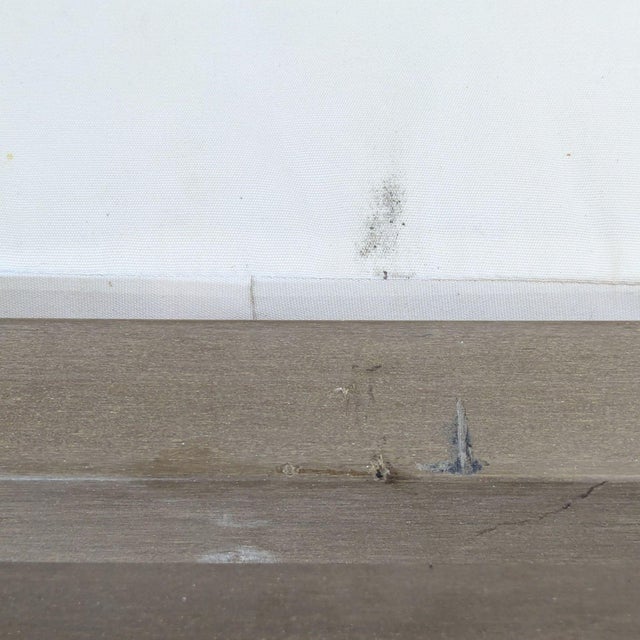 Wood Pottery Barn Outdoor Ottoman With Cushion, Attributed For Sale - Image 7 of 7