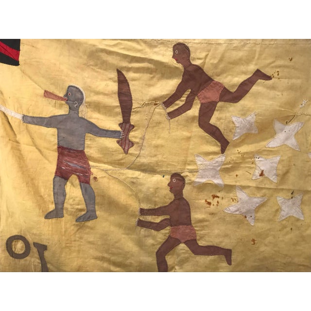 Asafo flag cloth appliqué. Made in Ghana in the early 20th century. Provenance: Jonathan Paul Cobb Estate, San...