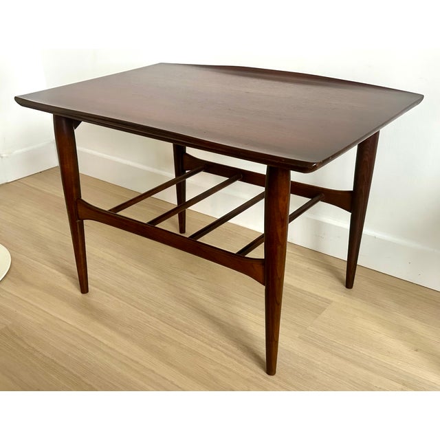 Glostrup Møbelfabrik 1960s Grete Jalk Walnut Coffee Table Glostrup Danish Mid Century Modern For Sale - Image 4 of 8