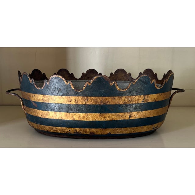Antique Early 19th Century French Tole Monteith or Jardiniere Cachepot For Sale - Image 10 of 15