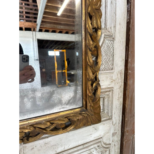 Antique Carved Mirror, 19th Century For Sale - Image 6 of 11