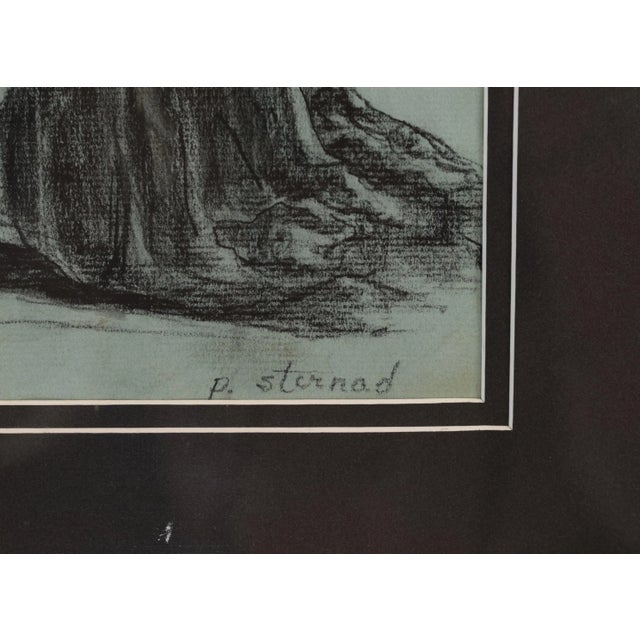 Mid 20th Century Charcoal Drawing South American Figures For Sale - Image 9 of 13