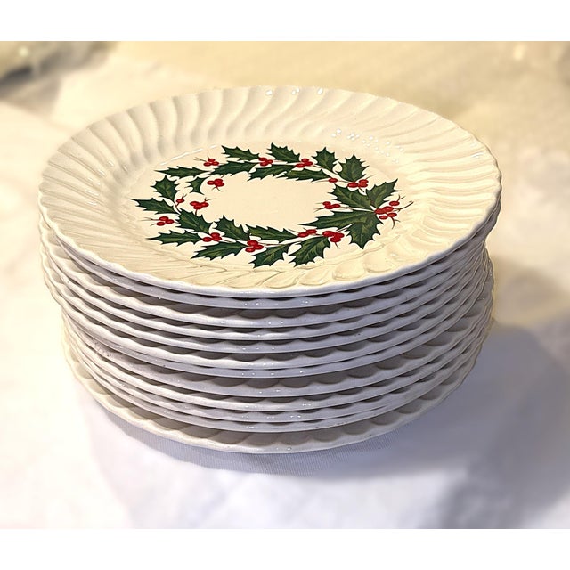 Vintage Set of Christmas China - 24 Pieces For Sale - Image 11 of 16