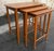 Mid-Century Modern Set of 3 Mid-Century Modern Teak Nesting End Tables by Seffle Möbelfabrik C. 1950s For Sale - Image 3 of 8
