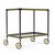 Mid 20th Century Brass and Chrome Serving Cart For Sale In Chicago - Image 6 of 11