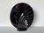 1980s Postmodern Art Deco Style Black Glazed Ceramic Vase For Sale - Image 4 of 9