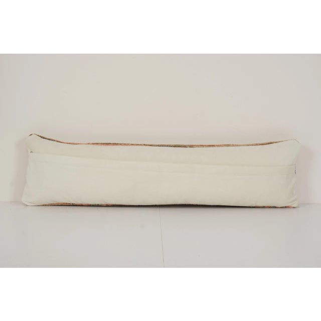 Vintage Faded Turkish Rug Pillow Cover 8" X 34" For Sale - Image 4 of 5
