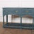 Pretty English 18th C painted 3 drawer oak potboard dresser base. 1760 Dimensions:W: 181cm (71.3")H: 76.5cm (30.1")D:...