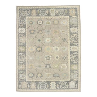Turkish Oushak Rug - 10'07 X 14'01 For Sale