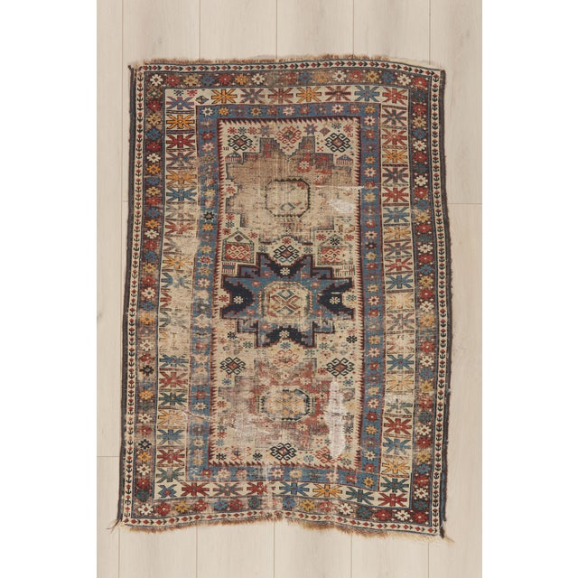 Late 19th Century Caucasian Shirvan Rug, 03'03 X 04'07 For Sale - Image 10 of 10