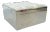 Interlude Home Modern White Marble & Polished Nickel Square Box For Sale
