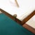 Wooden Vanity Table with Mirror and Green Fabric Top For Sale - Image 10 of 14