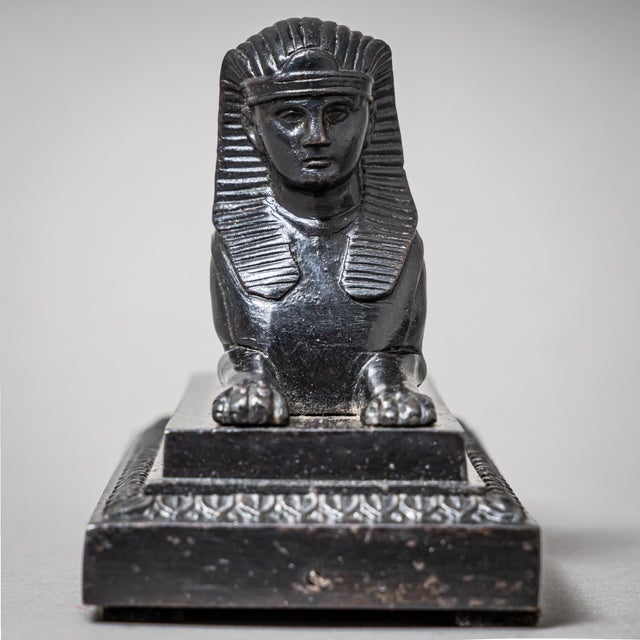 Early 19th Century Pair of Berlin Iron Sphinxes For Sale - Image 4 of 18