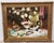 Very large p. Mozah 2oth century oil painting. Still life, spring flowers. Original piece signed as shown. Ornate gold...