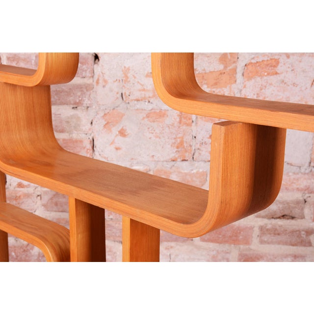 Mid-Century Room Divider by L. Volak for Drevopodnik Holesov, Czech, 1960s For Sale - Image 4 of 12