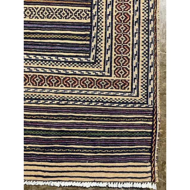 1980s Vintage Handwoven Persian Kilim Rug 2'11" X 4'8" For Sale - Image 5 of 6