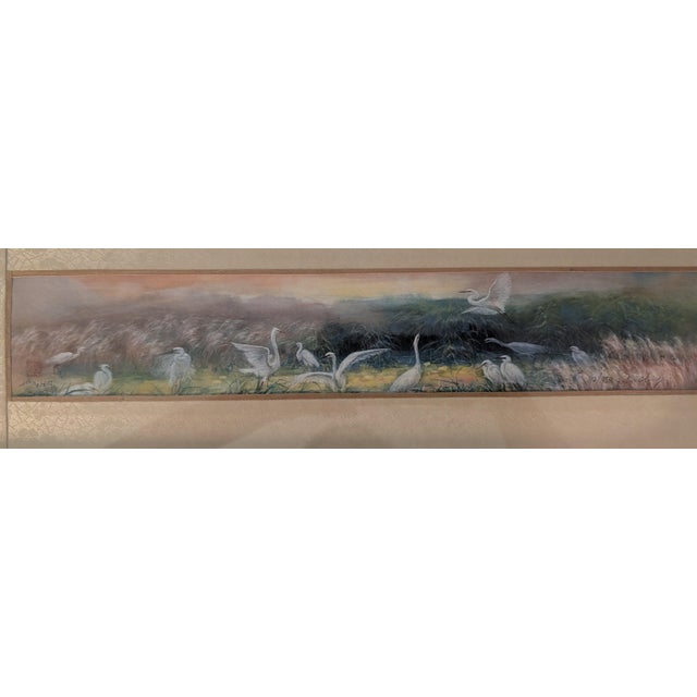 This is a limited edition panoramic print by artist John Cheng, though photo 5 shows it currently hung sideways on the...