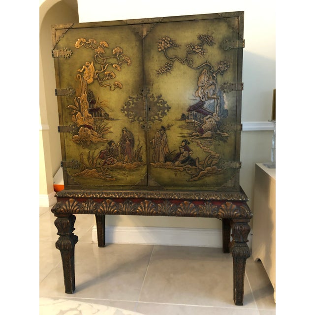 19th Century Antique Japanese Chinoiserie Bar Cabinet For Sale - Image 11 of 11