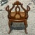 Vintage Boho Italian Fruitwood Venetian Style Cane Chair For Sale - Image 9 of 10