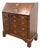 Antique Chippendale Style Mahogany Block Front Secretary Desk With Shell Carving For Sale