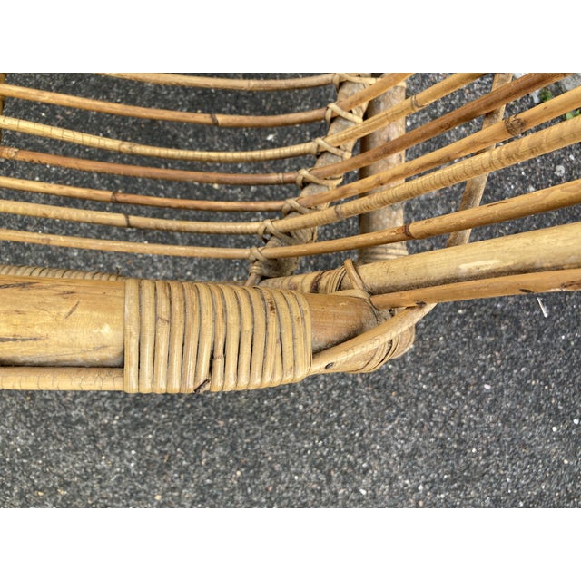 Rattan Armchair in Rattan For Sale - Image 17 of 18
