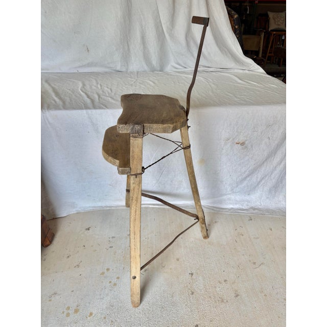 Late 19th Century French Wood and Iron Artist Work Chair For Sale - Image 12 of 13
