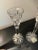 Glass Gorham Lady Anne Crystal Candlesticks- A Pair For Sale - Image 7 of 8