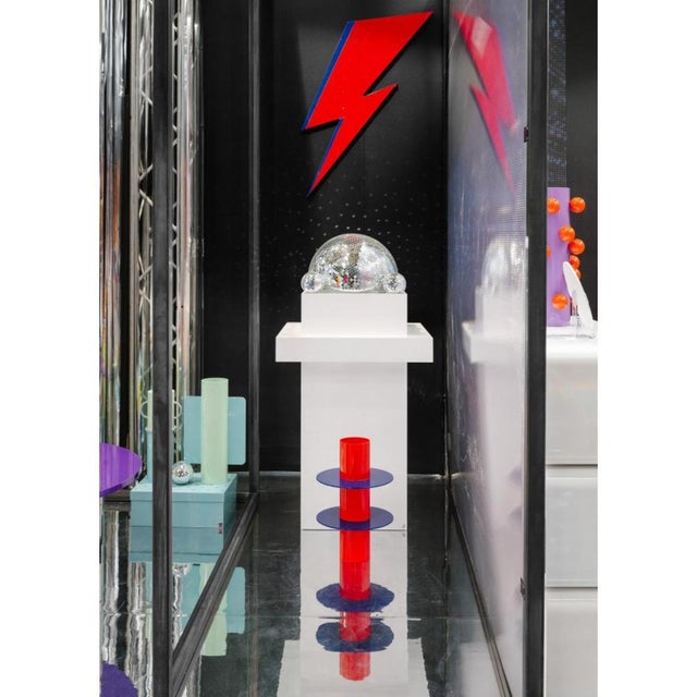 Metal Galactica Wall Flash Decorative Object in Powder-Coated Aluminum by Altreforme For Sale - Image 7 of 9
