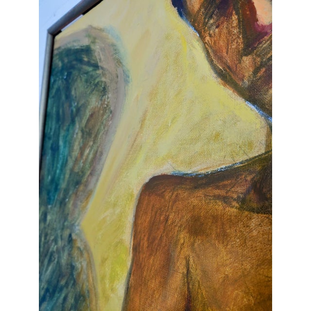 Late 20th Century Fumiko Shido Nude Oil Painting, Framed For Sale - Image 4 of 7
