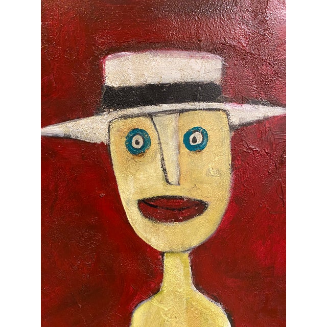 A delightful painting by noted San Francisco folk artist Tim Weldon (born 1961). Known for his colorful, imaginative...