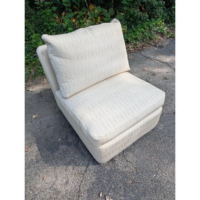 Produced in the early 1990's. Quality is key and Baker is quality. Off white ribbed fabric. 3 pieces in all. Use all...